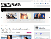 Tablet Screenshot of betterfunner.com